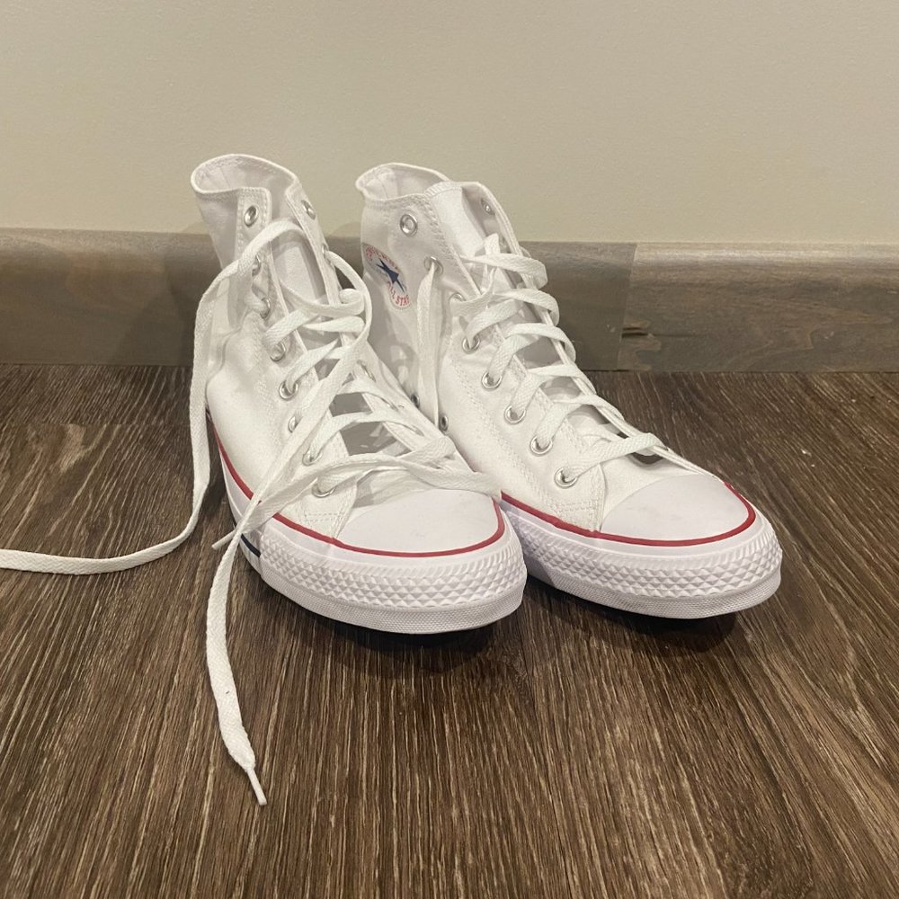 Size 13 white  Chuck Taylor Converse shoes